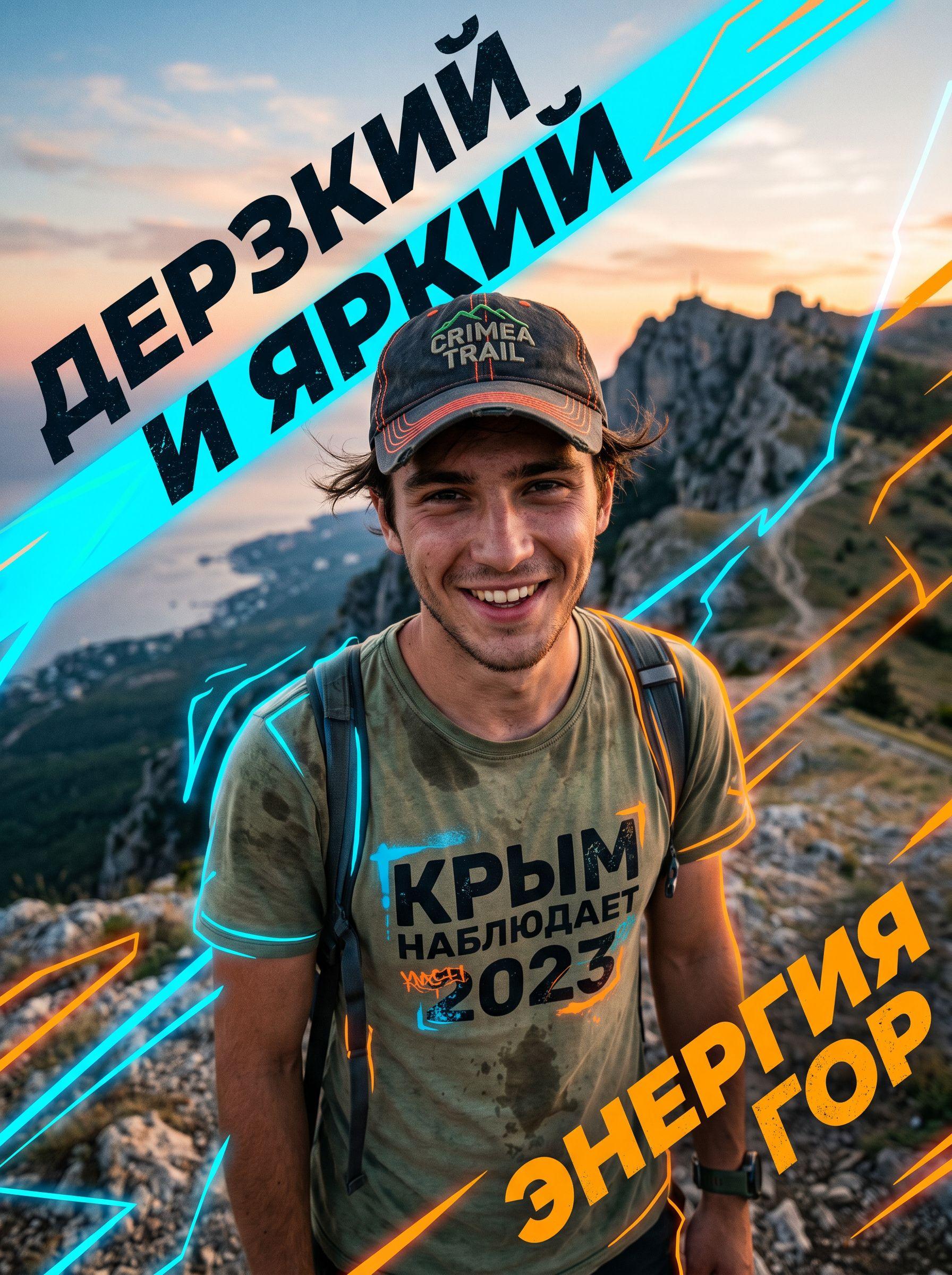 Артём, 21 год, на фоне горного пейзажа после маршрута Ай-Петри